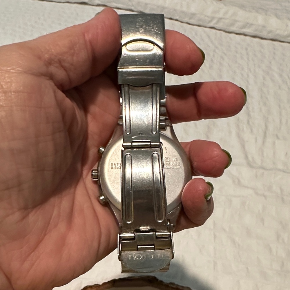 Swatch Silver Chronograph Watch - image 3